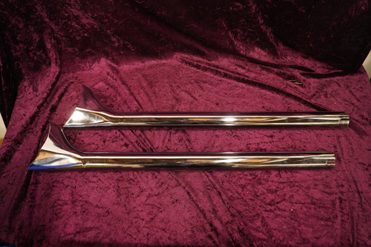 Fish tail exhaust tips