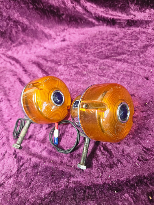 Harley Davidson Bue dot indicators -Pair