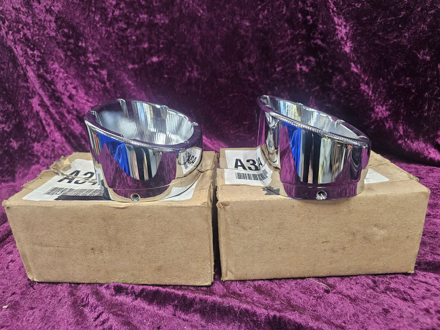 Vance & Hines, repl. end-cap for Monster Ovals. Chrome