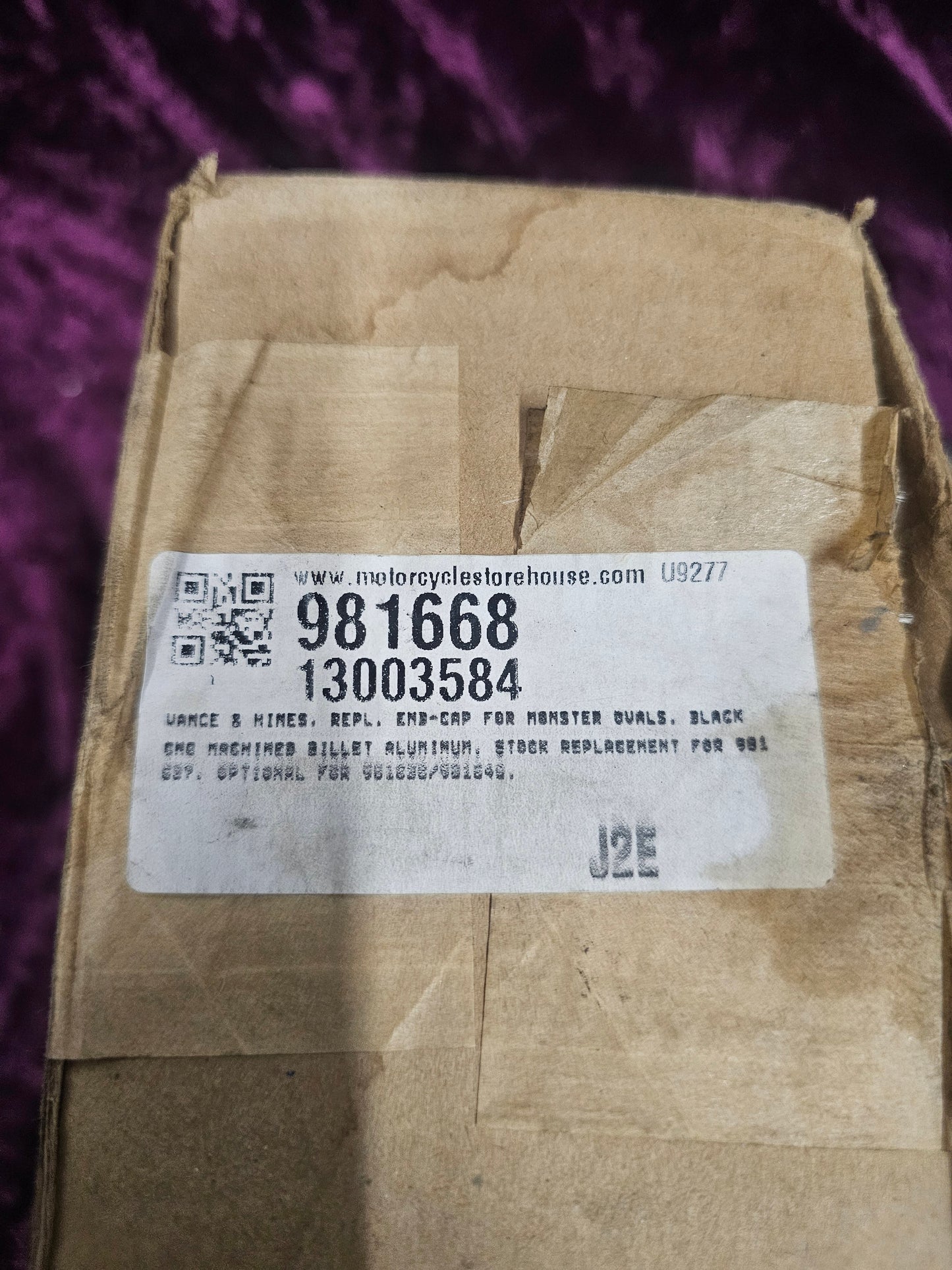 Vance & Hines, repl. end-cap for Monster Ovals. Chrome