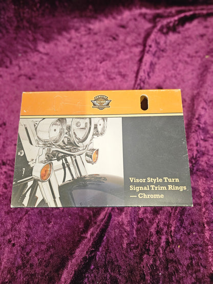 Genuine Harley Davidson Visor style turn signal trim rings