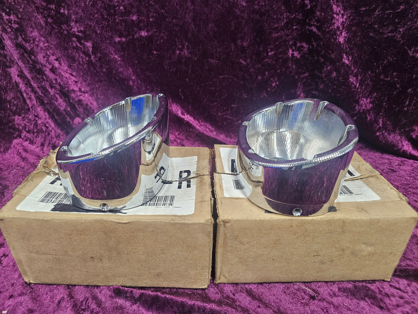 Vance & Hines, repl. end-cap for Monster Ovals. Chrome